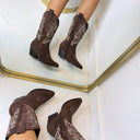BESTSELLER COWBOYSTIEFEL DES953 - BROWN/S