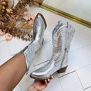 *ACTIE* COWBOY LAARS SHORT DEN928 - SILVER