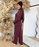 GUESS OLYMPE STRAIGHT PANTS V6YB18K4315 - G596 BORDEAUX