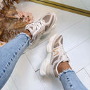 BEAU SNEAKER B-800 - BEIGE/KHAKI