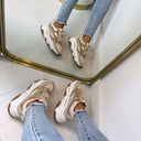 STEVE MADDEN PROGRESSIVE SNEAKER 7822 - LIGHT BRONZE