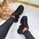 *SALE* NIKKI SNEAKER F-1007 - BLACK