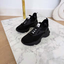 STEVE MADDEN MATCH-E SNEAKER 4643 - BLACK/BLACK**