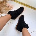 NEW WEDGE BOOT 7108* - BLACK