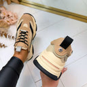 STEVE MADDEN POSSESSION-E SNEAKER 0033 - KHAKI/BLACK