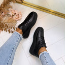 BASIC SNEAKER R-517 - BLACK/BLACK