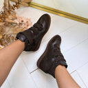 STEVE MADDEN MUSTANG WEDGE 4987 - CHO BRN SD