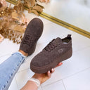 PLATEAU LACE SNEAKER PC308 - BROWN