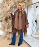 GUESS PONCHO AW5660POL03 - BROWN