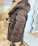 GUESS MARIKA COZY PUFFER JACKET W6BL52W4150 - G1EA BROWN