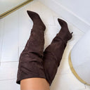 CINDY OVERKNEE LAARS T328 - BROWN