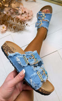 *SALE* DENIM SLIPPER LS-625