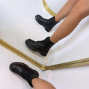 BOOTS EN SIMILICUIR BS25A - ALLBLACK