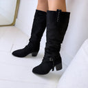 WILDLEDER GESPEN NIETEN STIEFEL A-997