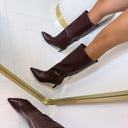 NINA LEATHER LOOK LAARS DES8582 - WINE/PU