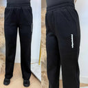 UNIQUE THE LABEL IMANI WIDE LEG JOGGER DEEP BLACK