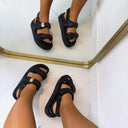 SANDALE À BRIDES LOCK HY4542 - BLACK
