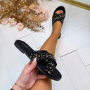 STUDS SPARK SLIPPER 9838 - BLACK
