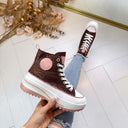 PLATEAU-DETAIL-SNEAKER LS-680 LEOPARD