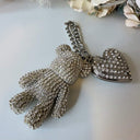 STEVE MADDEN D-TEDDY KEY/BAGCHAIN SILVER