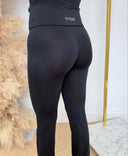 GUESS LOTUS MINI FLARED LEGGING V6YB24K4713 - BLACK