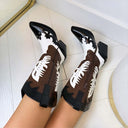 *ACTIE* FIEN WESTERN LAARS DES672 - BLACK/WHITE