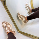 STEVE MADDEN SNEAKER SPEEDER 2447 - BONE/TAUPE