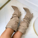 NOUVELLE BOTTE EN SUEDINE 2512 - KAKI