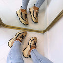 STEVE MADDEN POSSESSION-E SNEAKER 0033 - KHAKI/BLACK