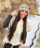 GUESS GLITTER BEANIE AW5398POL01 - STONE