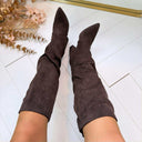 SUEDINE FRINGE HEEL LAARS CLS-598