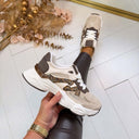 INSPIRED SNEAKER 8-541 BEIGE