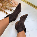 SPARKLY BOOTIE 9676A - BROWN