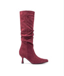 FEINER WILDLEDERSTIEFEL MIT ABSATZ DES8032 - KHAKI/SUE