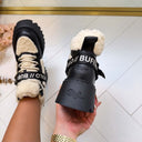 BUFFALO ASPEN COM BOOT 18593 - BLACK/CREAM