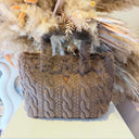 GUESS ILDE FAUX FUR BAG W6BZ14W4361 - A12M BROWN