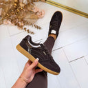 LIU JO CONNOR 01 SNEAKER COW SUEDE BF6045/PX245 - MOKA
