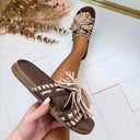 INDIAN FRINGE SLIPPER 5288