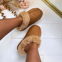 GLITTER PANTOFFEL X28-PL - CAMEL
