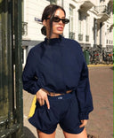 UNIQUE THE LABEL GIGI JACKET DEEP DARK NAVY