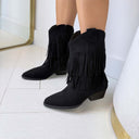 FRINGE BOOT K-99501 - BLACK