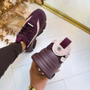 STEVE MADDEN POSSESSION-E SNEAKER 0033 - WINE/PINK