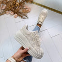 SPARK LACE SNEAKER PC309 - BEIGE