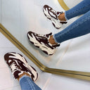 STEVE MADDEN POSSESSION-E SNEAKER 4652 - WHITE SEPIA/LACQ