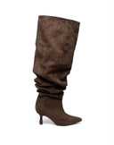 FEINER WILDLEDERSTIEFEL MIT ABSATZ DES8032 - KHAKI/SUE