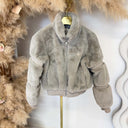 GUESS CARLA FAUX FUR JACKET V6BL14W4519 - G9M3 BEIGE