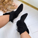 FRINGE BOOT K-99501 - BLACK