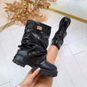LOCK BOOT DES8592 - BLACK/PU