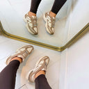 STEVE MADDEN SNEAKER SPEEDER 2447 - BONE/TAUPE