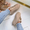 FLOWER SNEAKER R150 - KHAKI